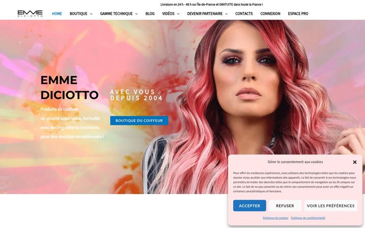 Screenshot ta' emmediciotto.fr