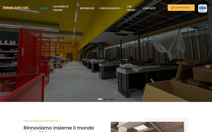 Skjermbilde av emmegips.com