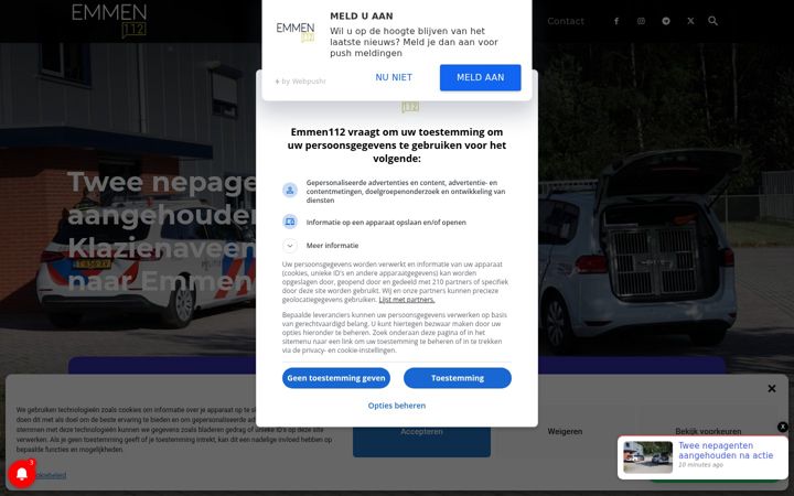 Snímek obrazovky emmen112.nl