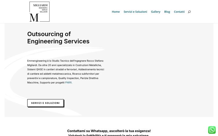 Ekraanipilt saidist emmengineering.it
