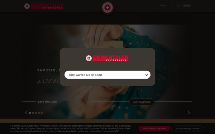 Screenshot of emmentaler.ch