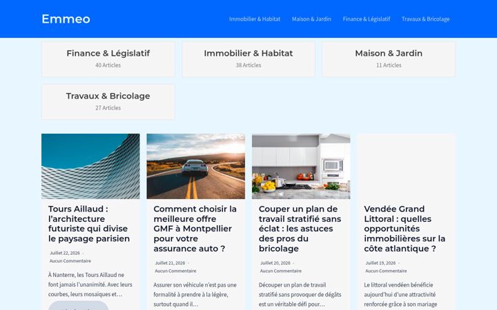 Screenshot ta' emmeo.fr