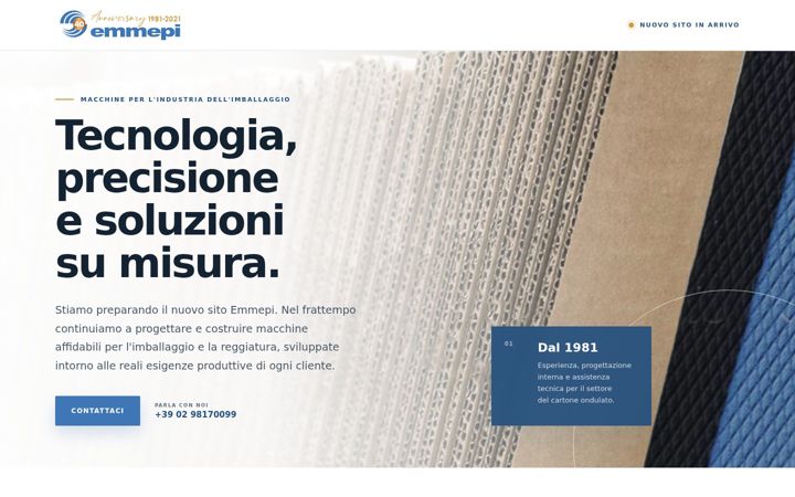 Screenshot of emmepisrl.com