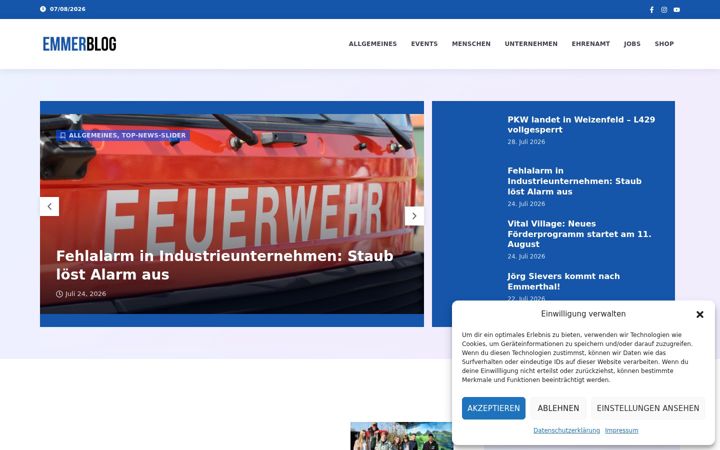 Ekrano kopija emmerblog.de