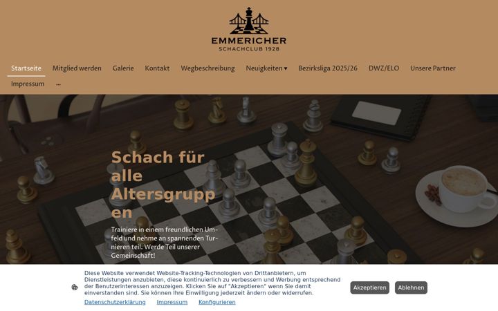 Screenshot of emmericherschachclub.de