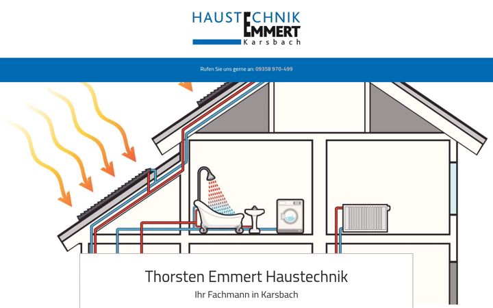Screenshot of emmert-haustechnik.de