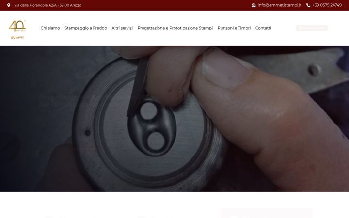 Screenshot stránky emmetistampi.it