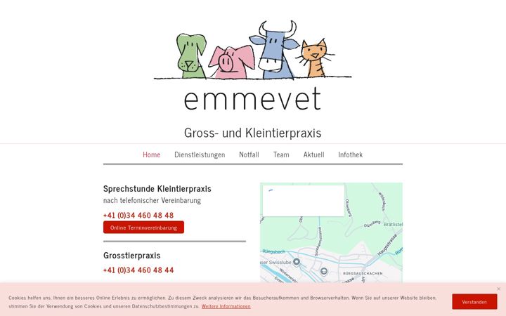 Screenshot of emmevet.ch