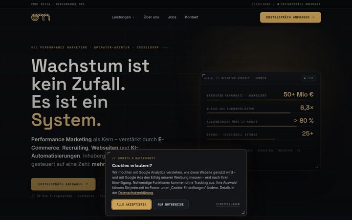 Screenshot of emmi-media.de