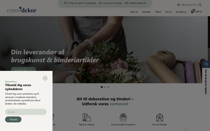 Ekrānuzņēmums no emmidekor.dk