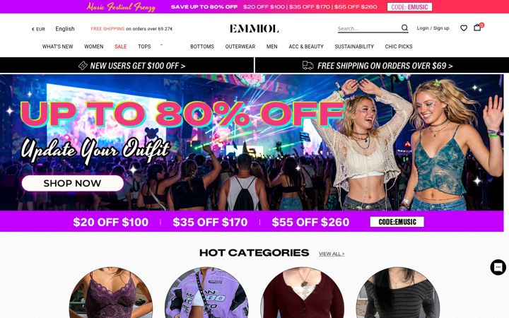 Screenshot of emmiol.com