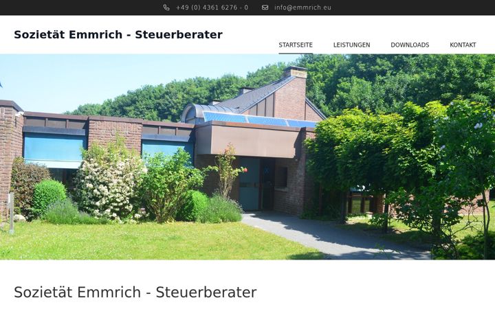 Screenshot von emmrich.eu