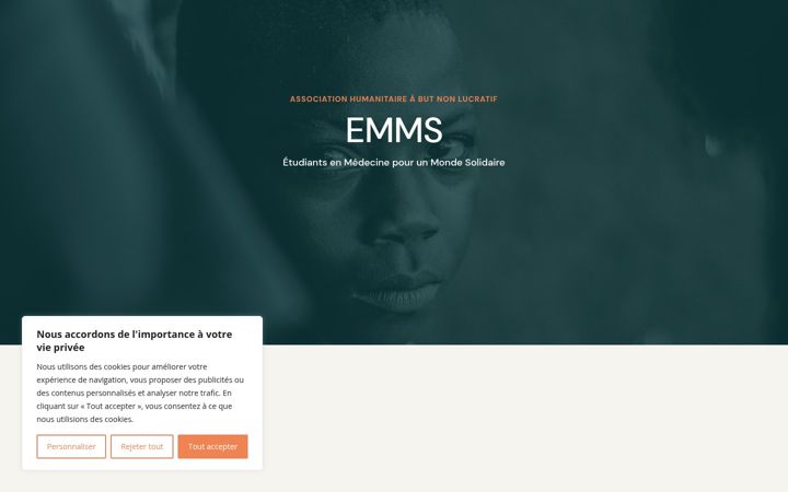 Screenshot of emmsolidaire.com