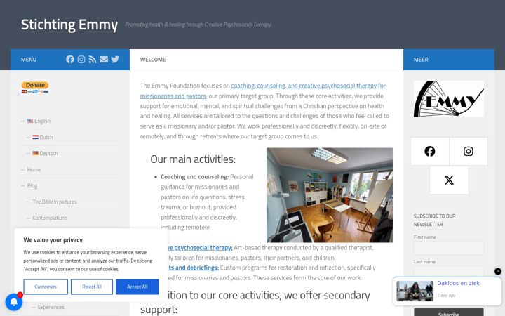 Screenshot of emmy.foundation