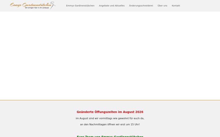 Screenshot of emmys-gardinenstuebchen.de