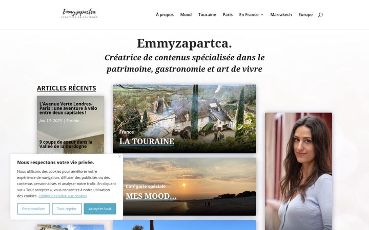 Screenshot of emmyzapartca.com