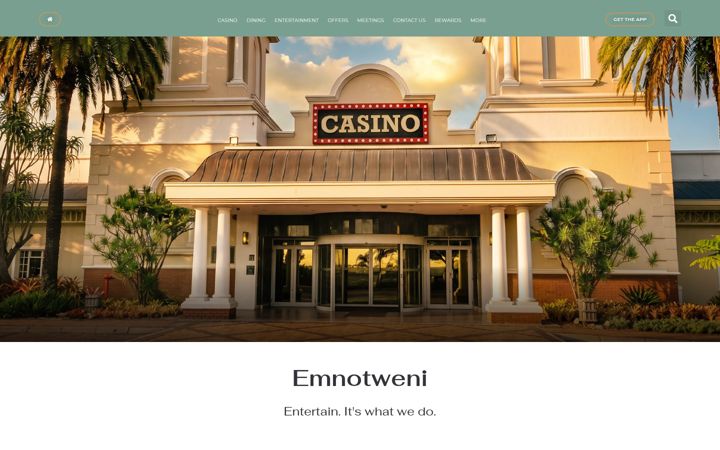 Screenshot di emnotwenicasino.co.za