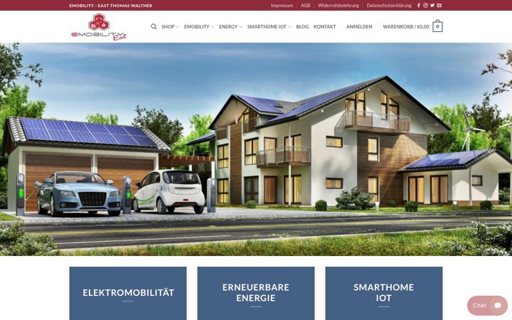 Snímek obrazovky emobility-east.de