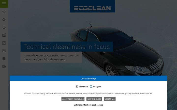 Screenshot of emobility-parts-cleaning.com