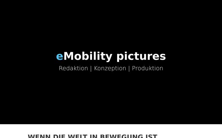 Snímek obrazovky emobility-pictures.de