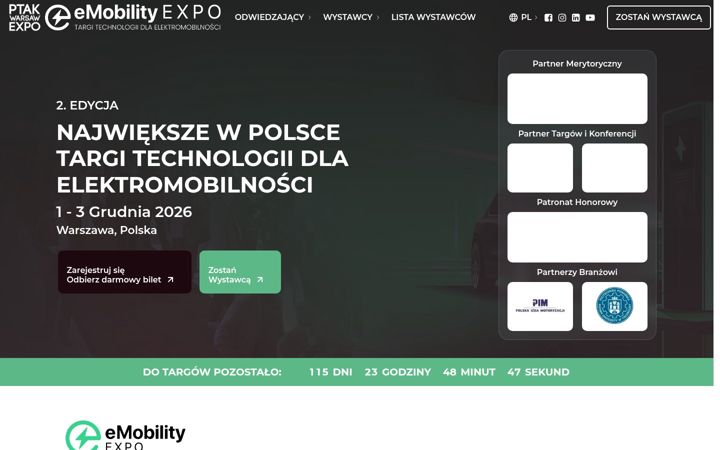 Snímek obrazovky emobilityexpo.pl