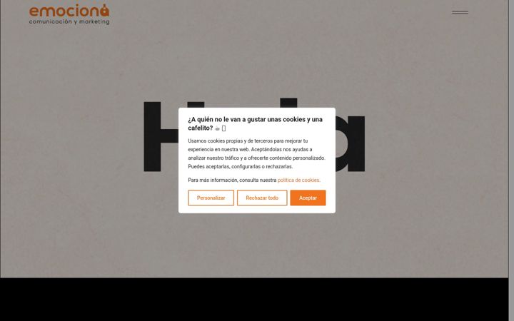 Screenshot of emocionacomunicacion.com
