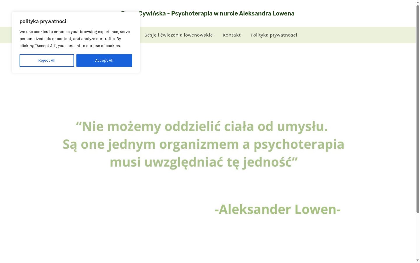 Screenshot tal-banner tal-kunsens muri qabel kwalunkwe interazzjoni