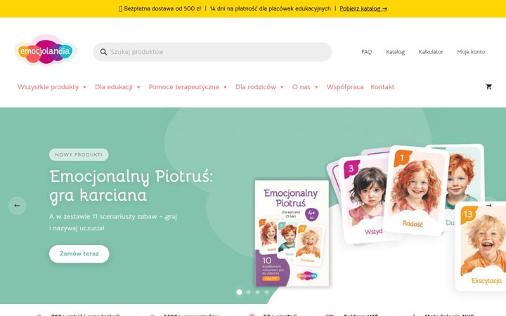 Screenshot of emocjolandia.pl