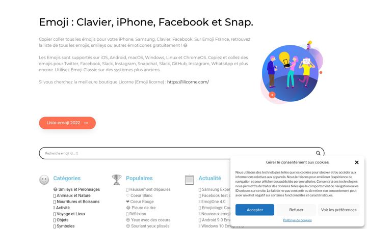Snímek obrazovky emojifrance.fr