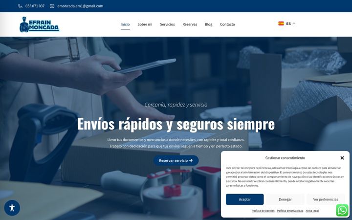 Screenshot of emoncadatransportes.com