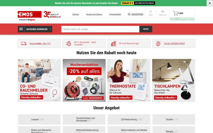 Screenshot of emos-shop.de