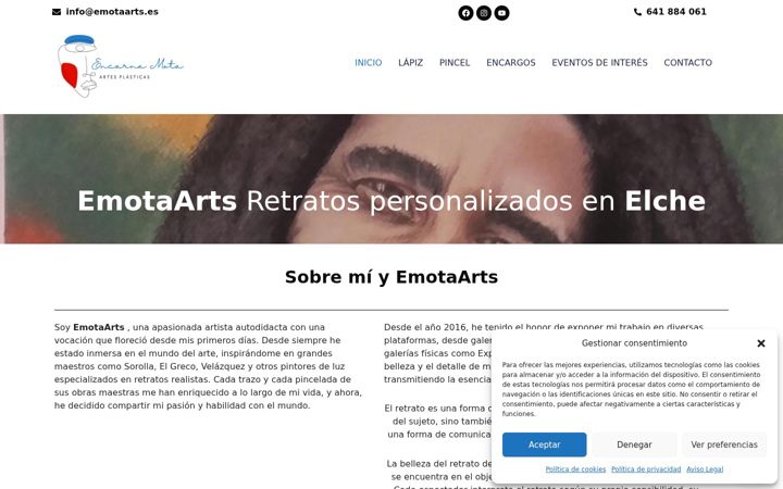 Screenshot of emotaarts.es