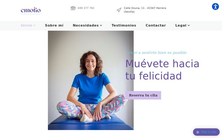 Screenshot of emotiofisio.com