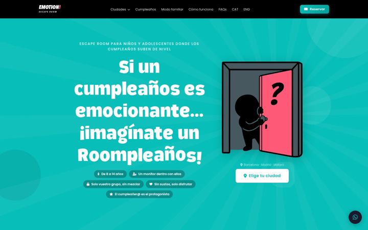 Screenshot of emotionescape.com