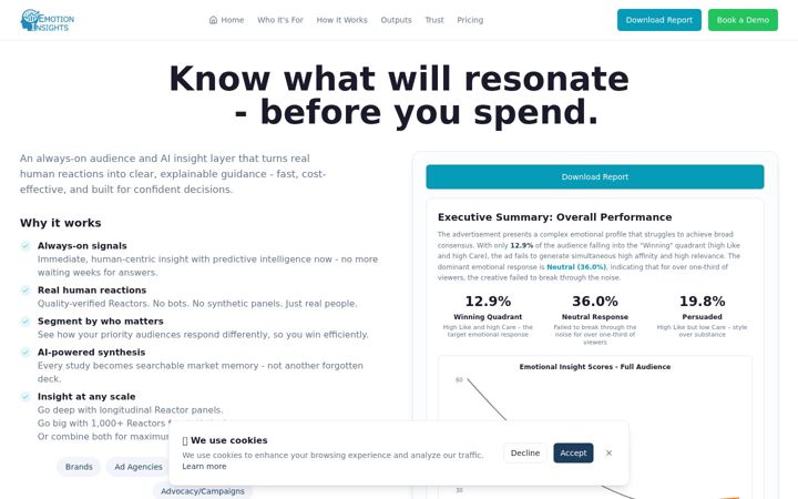 Screenshot of emotioninsights.com