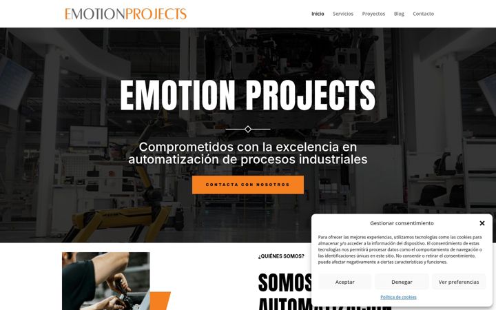 Captura de pantalla de emotionprojects.info