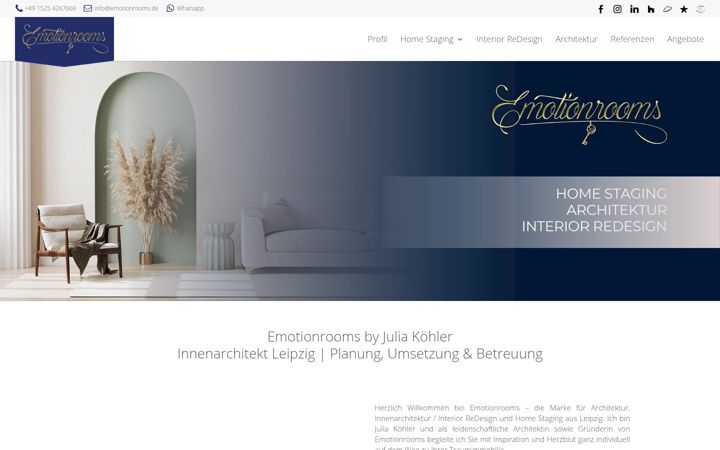 Screenshot ta' emotionrooms.de