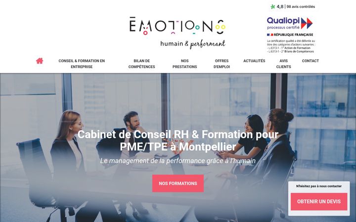 Screenshot of emotions-conseil.fr