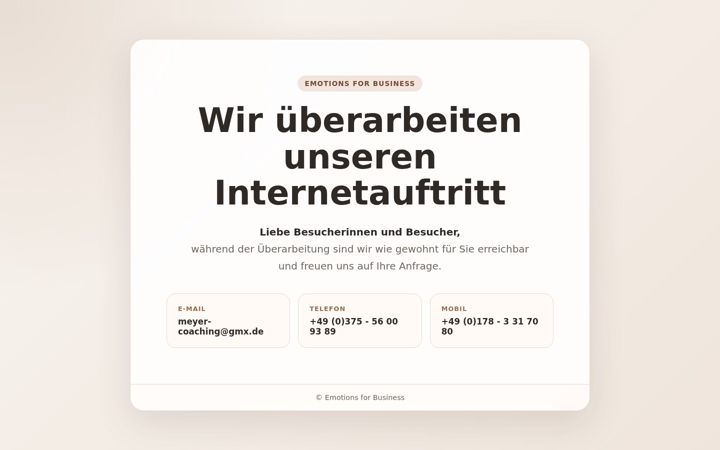 Screenshot of emotions-for-business.de