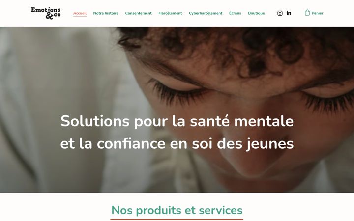 Screenshot of emotionsandco.com