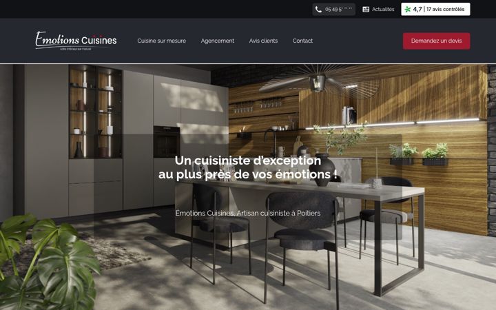 Screenshot of emotionscuisines.fr