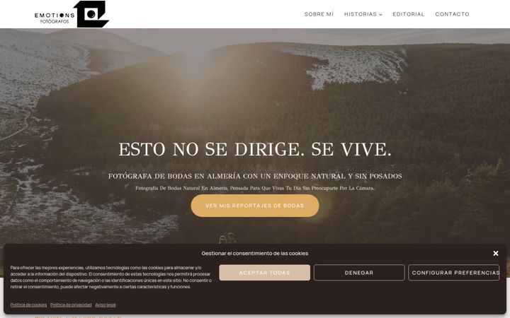 Screenshot of emotionsfotografos.com
