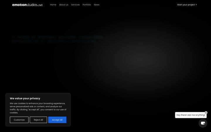 Screenshot του emotionstudios.net