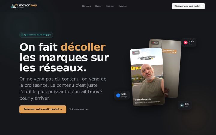 Screenshot of emotionway-agency.com