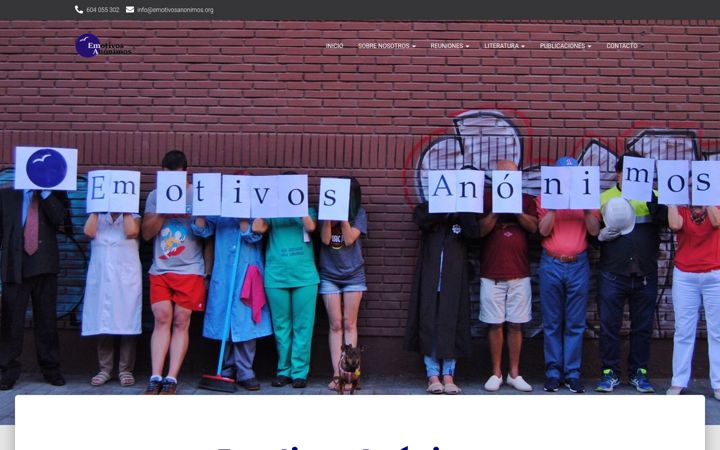 Captura de ecrã de emotivosanonimos.org