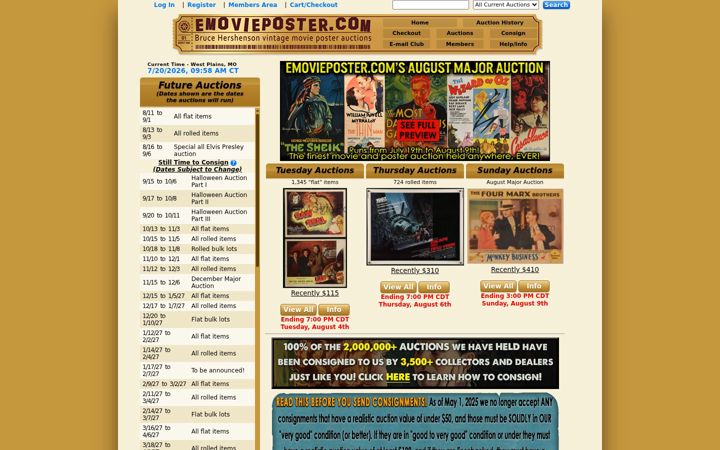 Screenshot of emovieposter.com