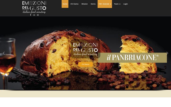 Screenshot of emozionidelgusto.it