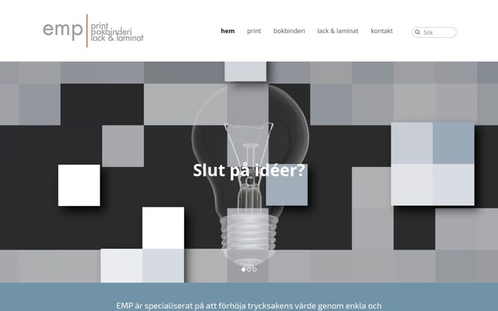 Skjermbilde av emp.se