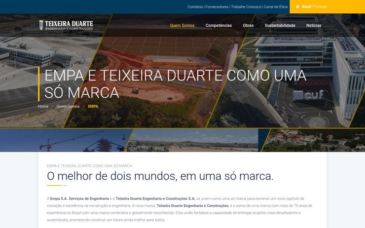 Screenshot of empa.com.br