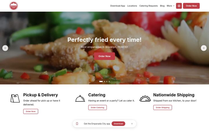 Screenshot of empanada.city